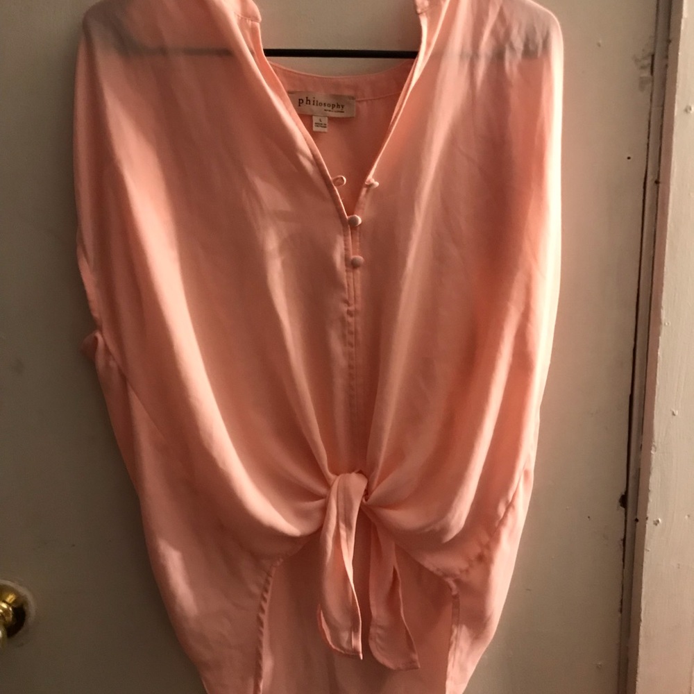 Philosophy drapey tunic shirt